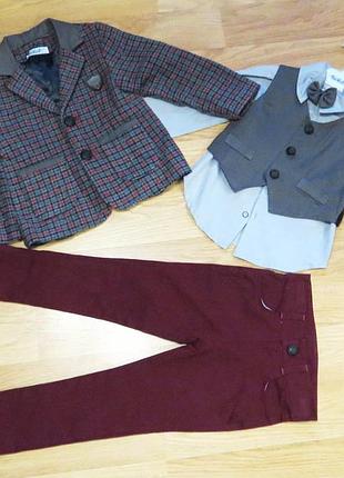 Нарядный комплект 3-ка для мальчика турция (на рост 98, 104, 110 см) 104