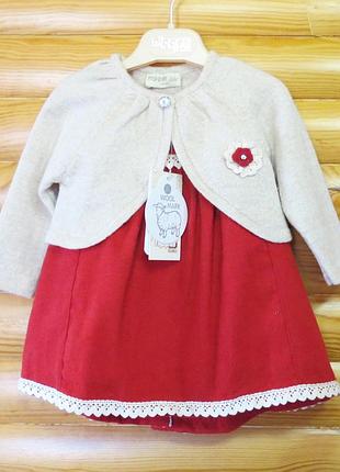 Комплект для дівчинки на 3-6 міс, 6-9 міс, 12-18 міс nipperland туреччина 12-18 міс