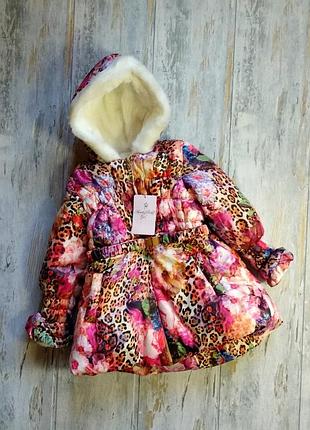 Дитяче пальто для дівчинки зима mesutto туреччина (ріст 80, 92, 110, 116 см) 92