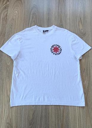 Мужская хлопковая футболка с принтом red hot chili peppers