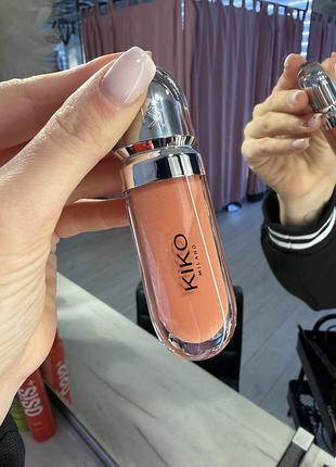Блиск для губ kiko milano 3d hydra lipgloss 08 natural rosewood
