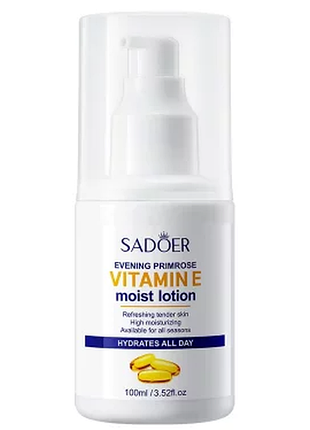 Лосьон для лица интенсивного увлажнения витамином Е sadoer vitamin e + evening primrose 100 мл