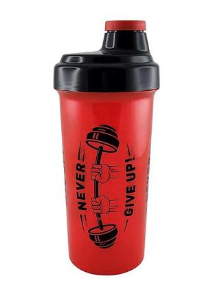 Шейкер no brand "never give up", 700 мл, red