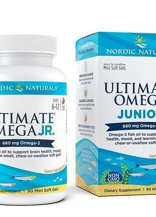 Жирные кислоты nordic naturals ultimate omega junior, 90 капсул