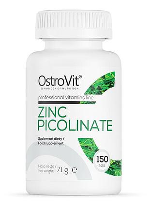 Вітаміни та мінерали ostrovit zinc picolinate, 150 таблеток