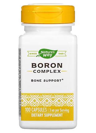 Витамины и минералы nature's way boron complex, 100 капсул