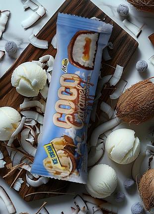 Батончик fitwin coco caramel no sugar added, 40 грамм мороженое