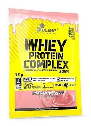 Протеїн olimp whey protein complex 100%, 35 грамів полуниця