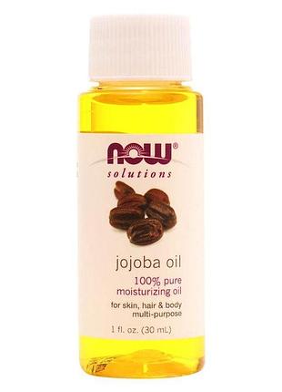 Масло для тела now jojoba oil, 30 мл