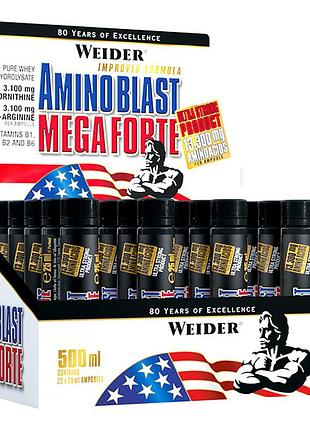 Аминокислота weider amino blast mega forte, 20*25 мл - яблоко-вишня