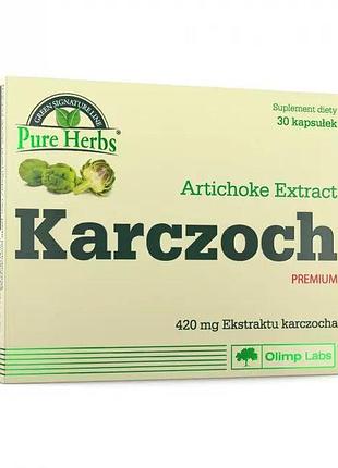 Натуральная добавка olimp artichoke premium, 30 капсул