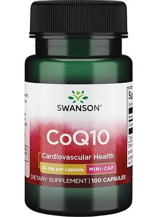 Натуральная добавка swanson coq10 10 mg, 100 мин капсул