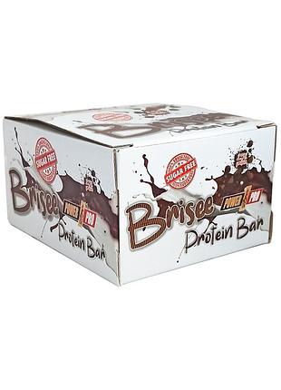 Батончик power pro 25% brisee protein bar sugar free, 20*55 грамів малина