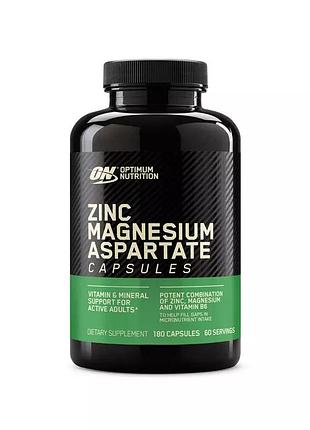 Стимулятор тестостерону optimum nutrition zma, 180 капсул