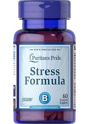Витамины и минералы puritan's pride stress formula, 60 каплет