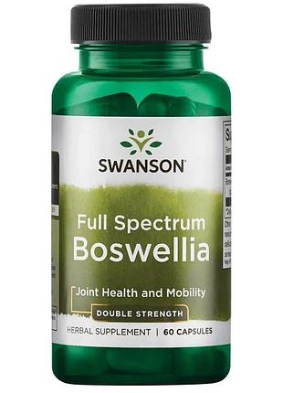 Натуральна добавка swanson boswellia 800 mg full spectrum, 60 капсул