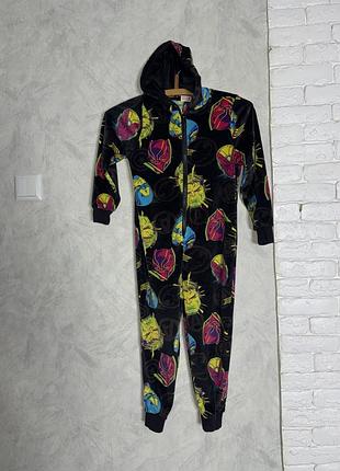 Велюрове кігурумі з капюшоном суцільна піжама на хлопчика 6р adventures