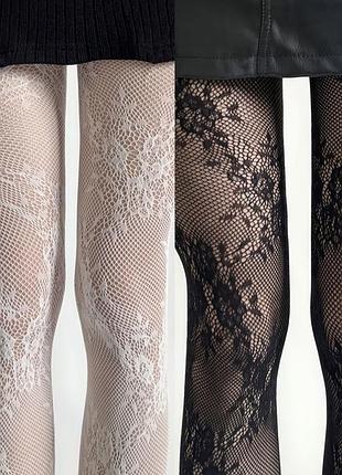 Колготки з квітами