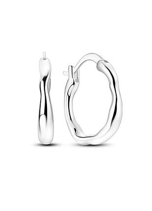 Серьги фигурные круги нержавеющая сталь stainless steel