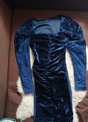 Оксамитова сукня, сукня з драпіруванням