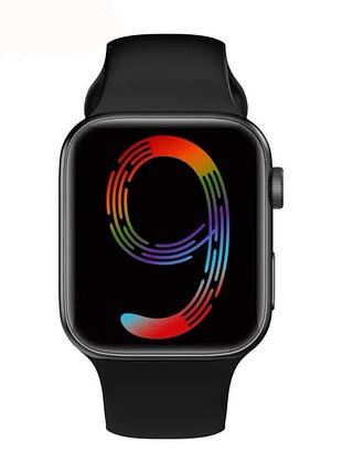 Смарт часы smart watch i9 pro max black, 1.68" bluetooth 240*280, умные часы черные