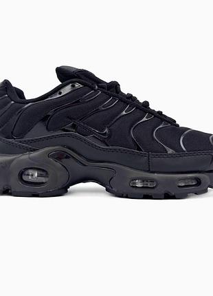 Чоловічі кросівки nike air max tn plus black найк чорного кольору