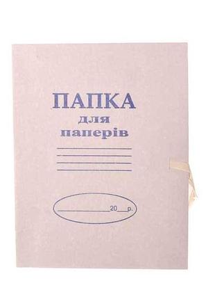 Папка для паперу картонна на завязках а4 формат тм тетрада