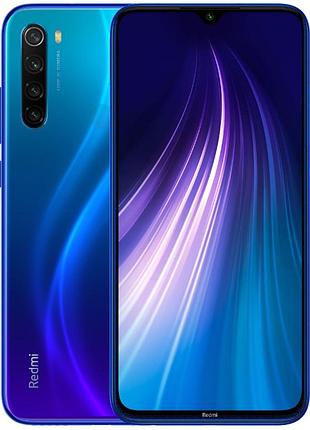 Смартфон xiaomi redmi note 8 4/64gb neptune blue 6.3" 2340x1080 409 ppi 60 гц 4000 mah 2 sim lte