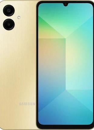 Смартфон samsung galaxy a06 4/128 gb gold 2 sim 6.7" type-c 5000 mah