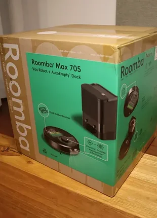Срочно!!! пилосос irobot roomba® max 705 vac roboter + autoempty™ dock