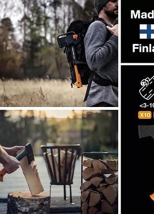 Топор fiskars x10 s (1015619) 9