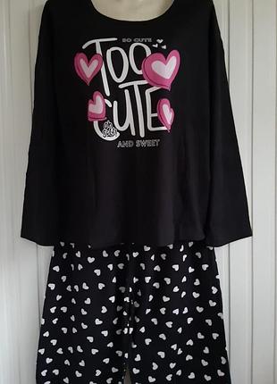 Женская молодежная пижама тройка- шорты,футболка, штаны/одежды для дома и сна