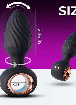 💥 анальний вібратор з обертанням