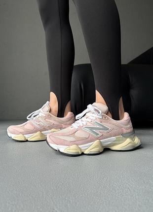 Женские кроссовки new balance 9060 light pink New belans розового цвета