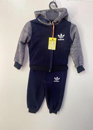 Теплий костюм тринитка фліс 80-98 зріст 98