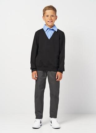 Кофта обманка с заплатками 5-14 лет 110-164рост
