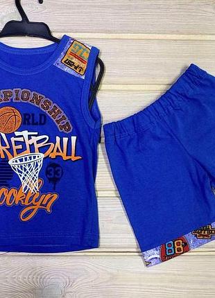 Костюм безрукави шорти 86-116 зріст 86