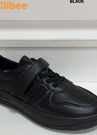 Кроссовки черные clibee 32-37р (20-22,5см. ) 35, весна/лето/осень