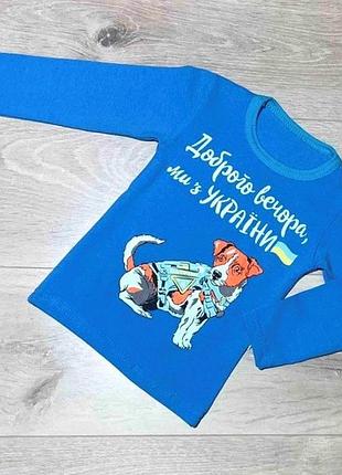 Реглан трикотажний патріотичний 86-128 зріст