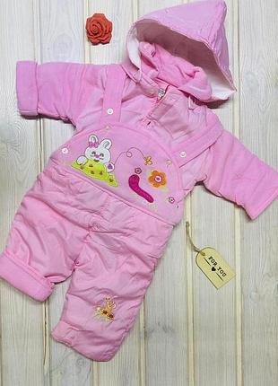 Демісезонний комбінезон з курткою 74-92 зріст 6-18 міс