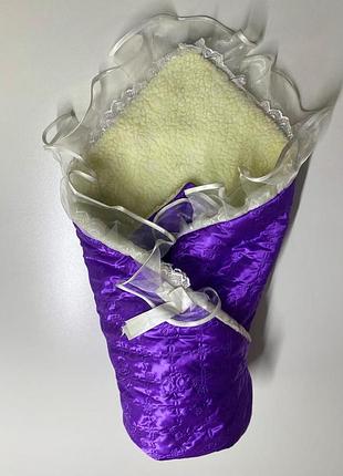 Зимній конверт-ковдра на овчинці