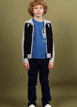 В'язана кофта на молнії 110-164 розмір