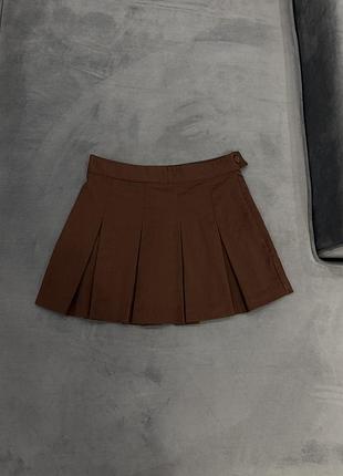 Спідниця,коричнева спідниця,спідниця плісе,жіноча спідниця,юбка,женская юбка