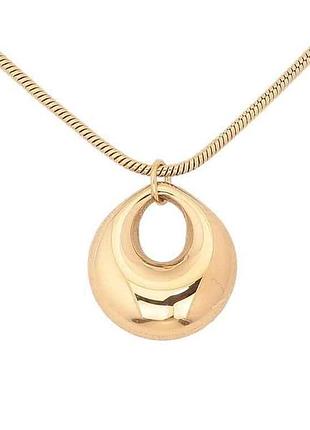 Пivья на цепочке ттм stainless steel 14к декоративная подвеска 45-50см*1,5мм арт.308214 тм xuping