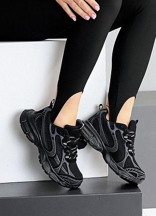 Зручні жіночі замшеві чорні кросівки весняні осінні натуральна замша весна осінь