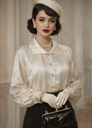 Атласная блуза винтаж ⚜️