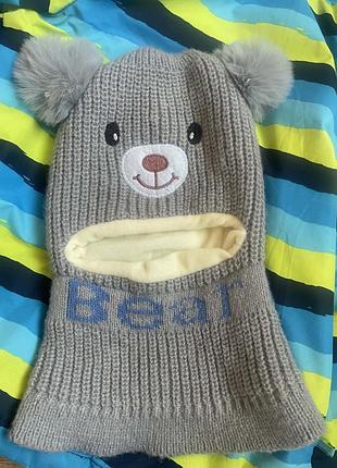 Шапка шолом дитяча на флісі нова