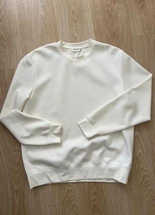 Чоловічій білий світшот reserved в розмірі l