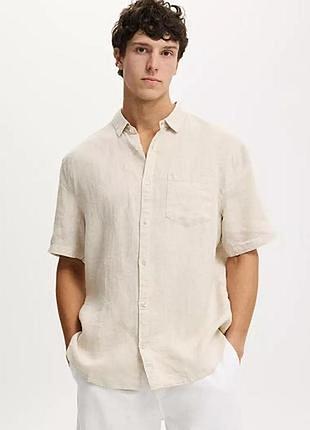 Рубашка чоловіча з льону