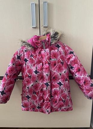 Зимова дівчача куртка lenne 110-120